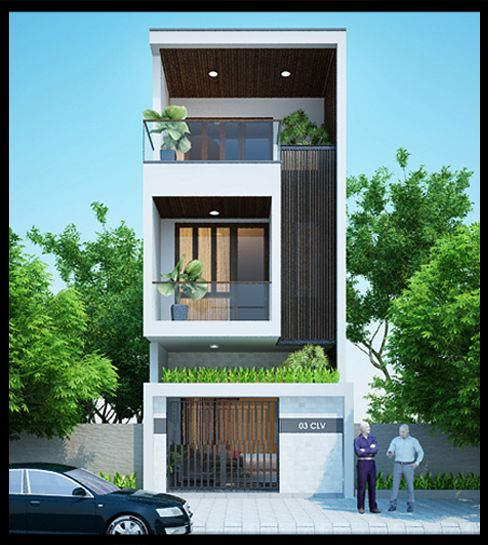 Mẫu nhà phố 3 tầng