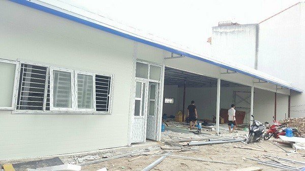 xây nhà trọ lắp ghép 2 tầng trọn gói