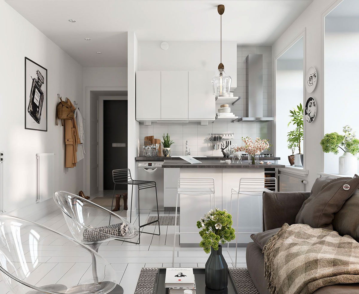 Dùng đồ nội thất trong suốt là giải pháp phù hợp với không gian nhỏ, thiếu sáng tự nhiên. Dùng đồ nội thất trong suốt là giải pháp phù hợp với không gian nhỏ, thiếu sáng tự nhiên.